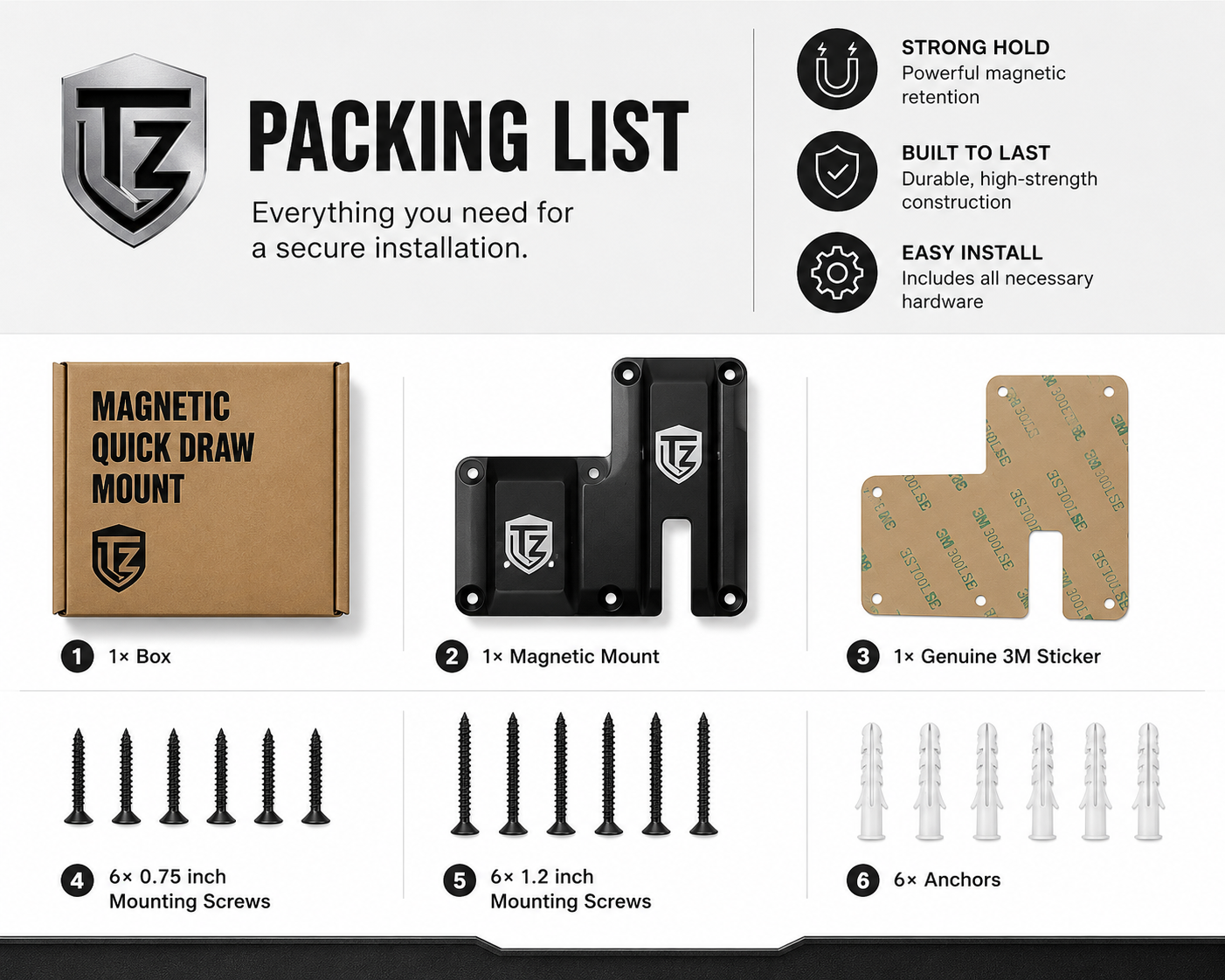 TrigZone N35 Gun Magnet Mount – Reliable Everyday Hold for Vehicle, Home & Concealed Access - Image 7