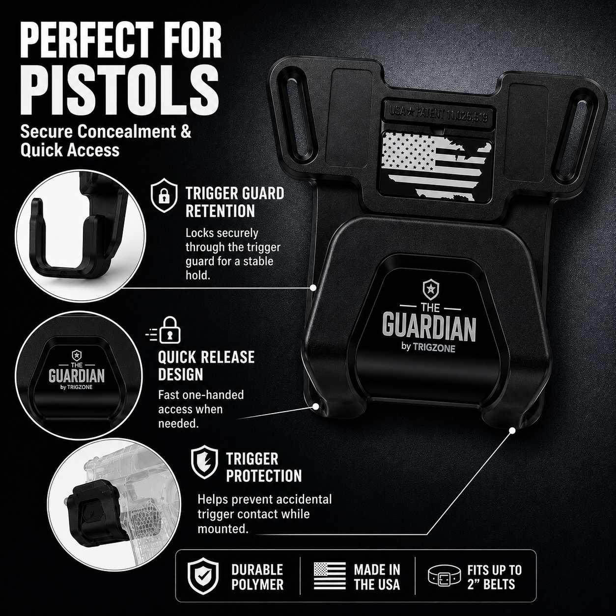 TRIGZONE® Guardian Trigger Guard Mount - Image 2